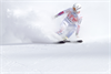 Dekobild: Ein Skirennläufer beim Schwung